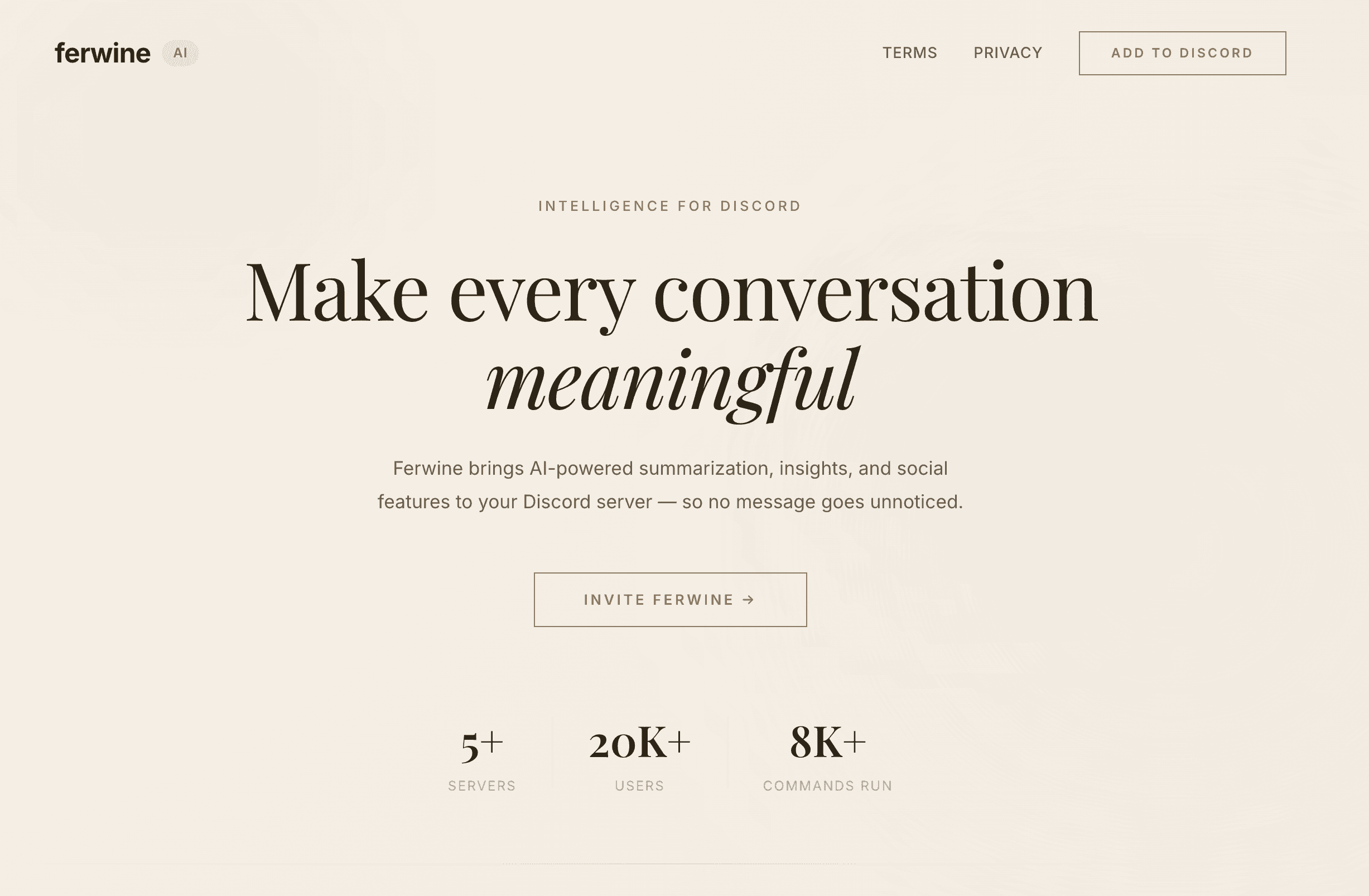 Ferwine — AI-Powered Discord Assistant